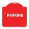 Signmission Designer Series Sign-Parking, Red & White Aluminum Architectural Sign, 18" x 18", RW-1818-23478 A-DES-RW-1818-23478 - alternate 1